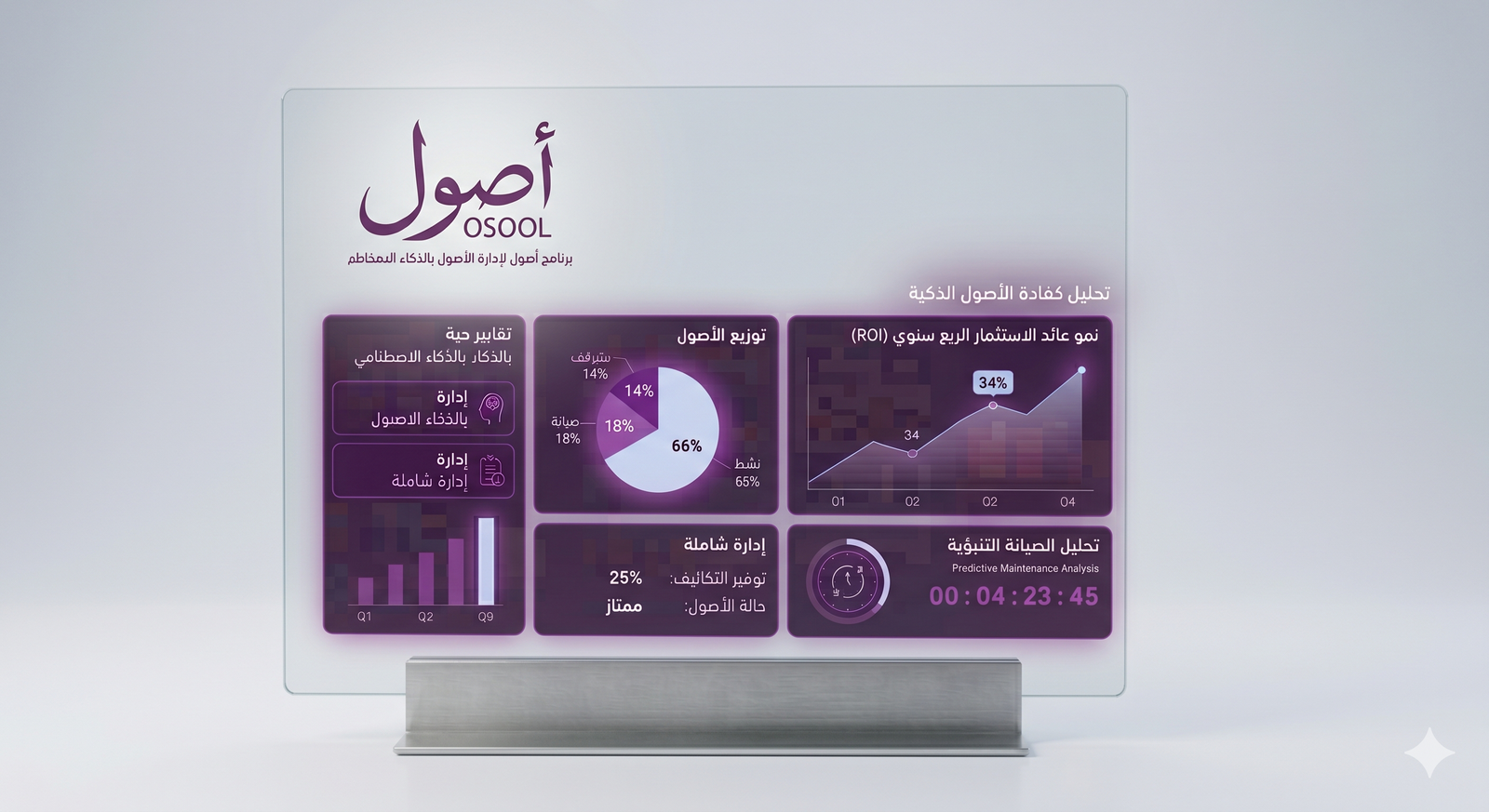 واجهة فعلية من نظام كاشير الأصول